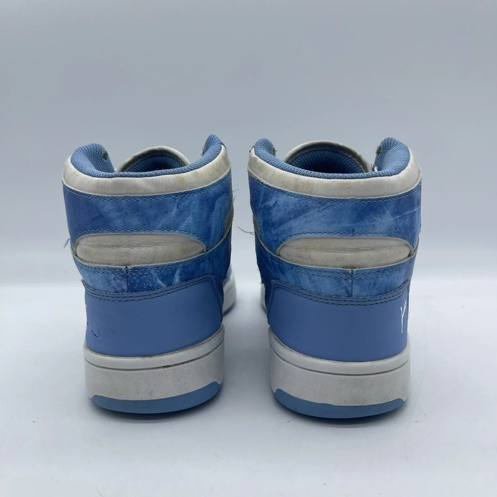 PUMA Rebound LayUp Men's Size 6.5 Sneakers 395109-01 White Blue Athletic Shoes